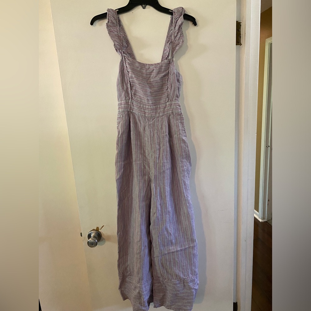 Linen jumpsuit from Anthropologie
